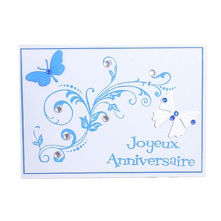 ANNIVERSAIRE EN BLEU ET BLANC